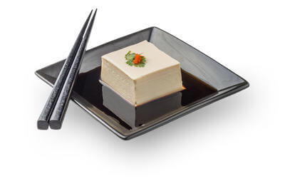 Sun-Up Singapore Tofu Supplier Japanese Silken Tofu on plate